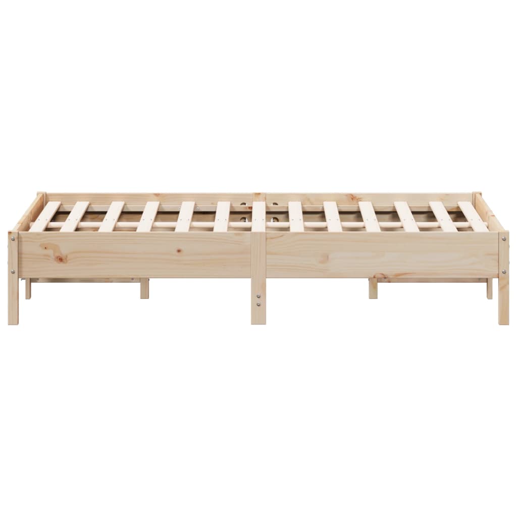Bedframe zonder matras massief grenenhout 140x190 cm