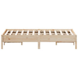 Bedframe zonder matras massief grenenhout 140x190 cm