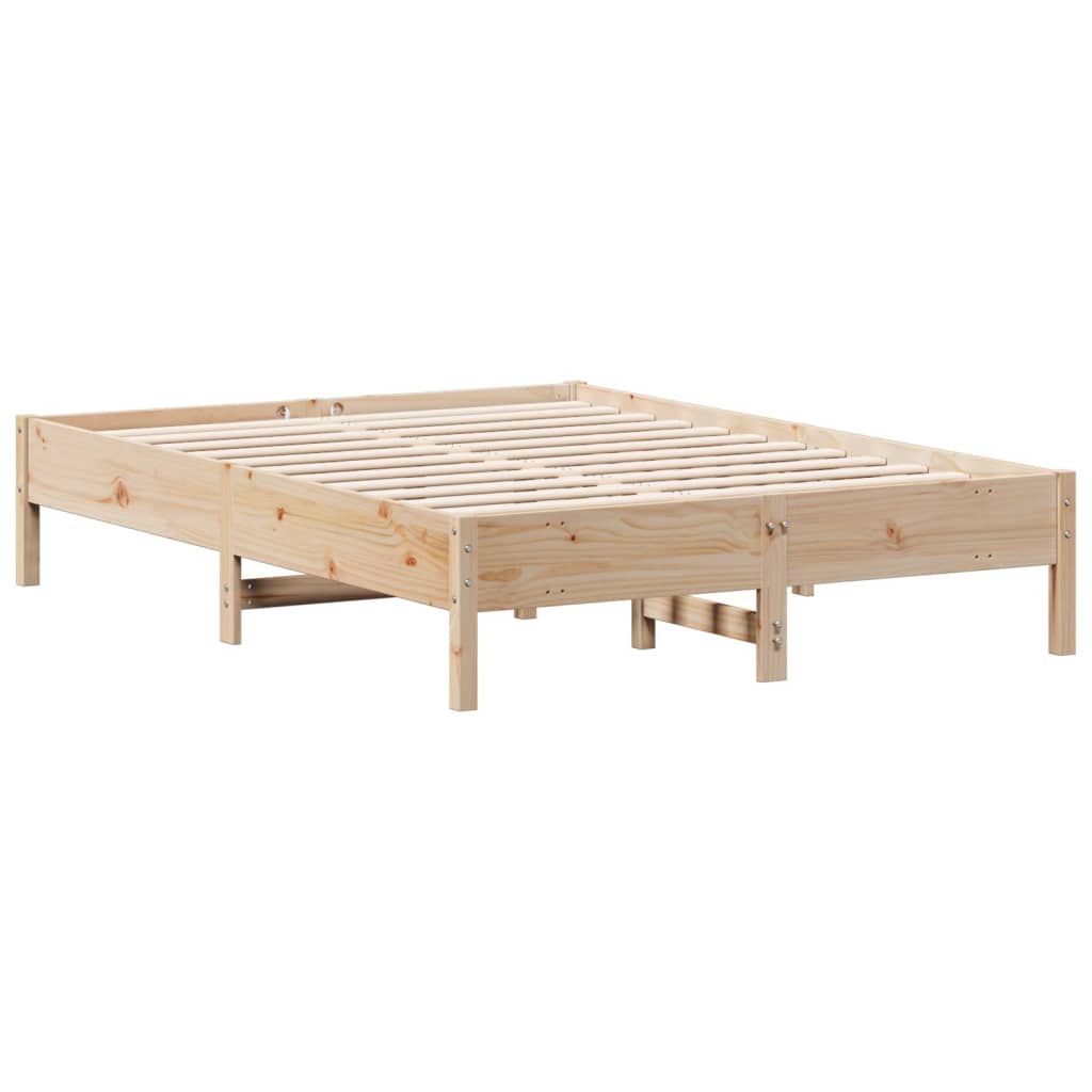 Bedframe zonder matras massief grenenhout 140x190 cm