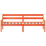 Slaapbank zonder matras 80x200 cm massief grenenhout wasbruin
