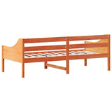 Slaapbank zonder matras 80x200 cm massief grenenhout wasbruin