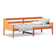 Slaapbank zonder matras 80x200 cm massief grenenhout wasbruin