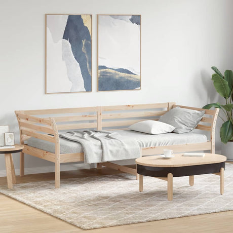 Slaapbank zonder matras 80x200 cm massief grenenhout