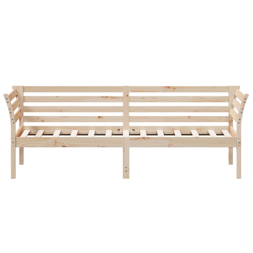 Slaapbank zonder matras 80x200 cm massief grenenhout