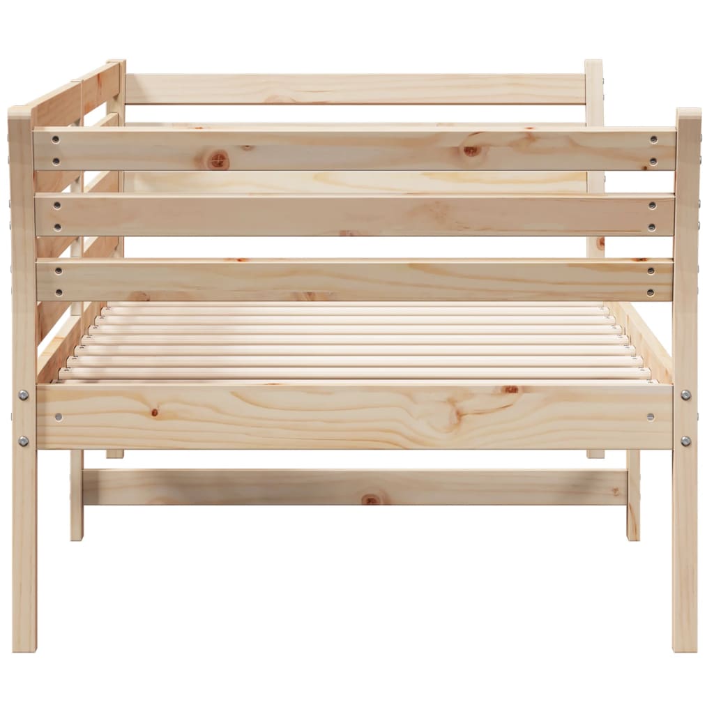 Slaapbank zonder matras 80x200 cm massief grenenhout