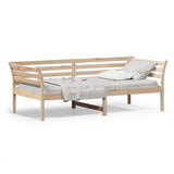 Slaapbank zonder matras 80x200 cm massief grenenhout