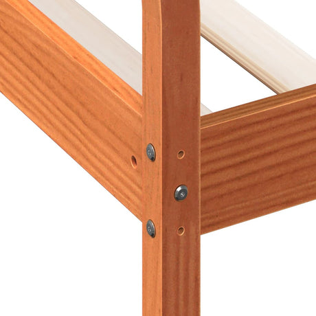 Slaapbank zonder matras 80x200 cm massief grenenhout wasbruin