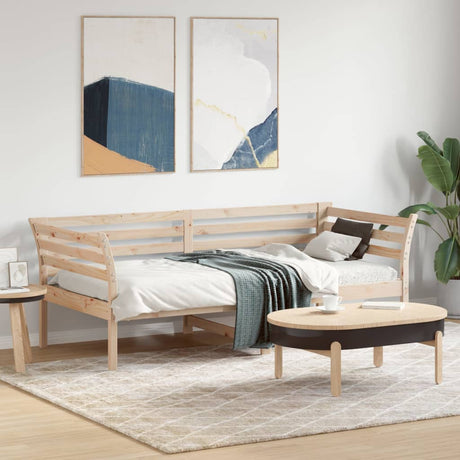 Slaapbank zonder matras 75x190 cm massief grenenhout