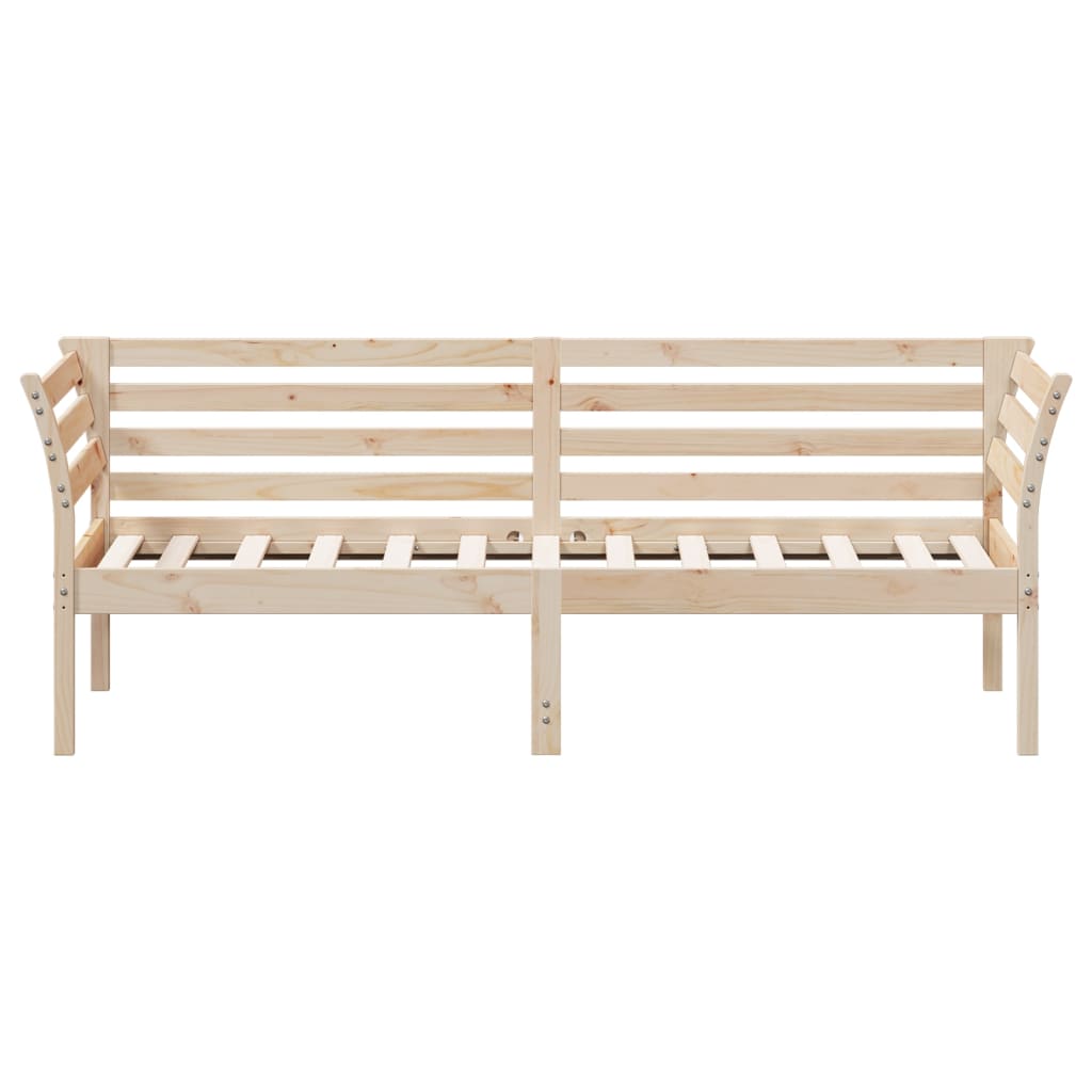 Slaapbank zonder matras 75x190 cm massief grenenhout