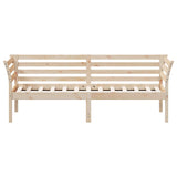 Slaapbank zonder matras 75x190 cm massief grenenhout