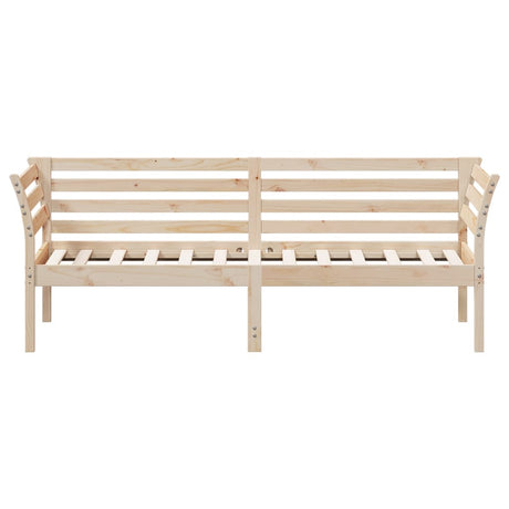 Slaapbank zonder matras 75x190 cm massief grenenhout