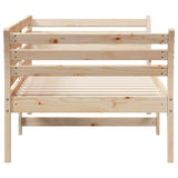 Slaapbank zonder matras 75x190 cm massief grenenhout