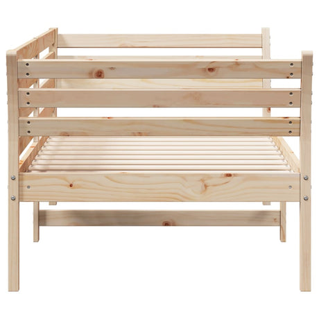 Slaapbank zonder matras 75x190 cm massief grenenhout