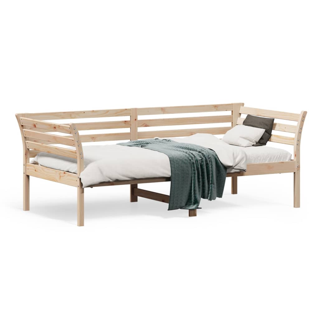 Slaapbank zonder matras 75x190 cm massief grenenhout