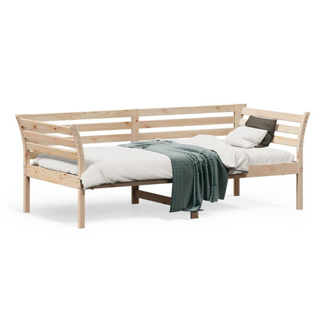 Slaapbank zonder matras 75x190 cm massief grenenhout