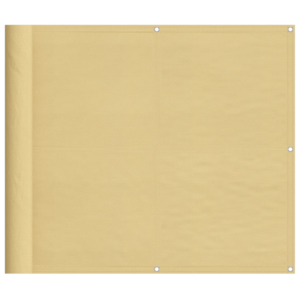 Balkonscherm 90x300 cm 100% oxford polyester zandkleurig - AllerleiShop