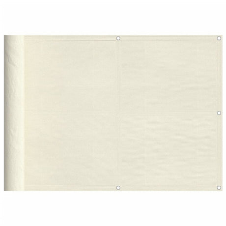 Balkonscherm 75x800 cm 100% oxford polyester crèmekleurig - AllerleiShop