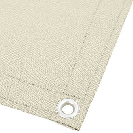 Balkonscherm 75x800 cm 100% oxford polyester crèmekleurig - AllerleiShop