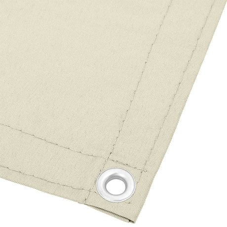 Balkonscherm 120x1000 cm 100% oxford polyester crèmekleurig - AllerleiShop