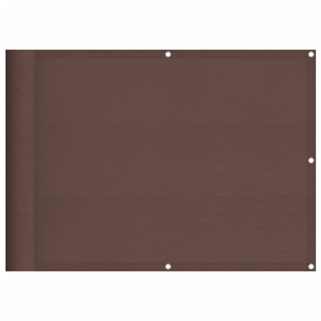 Balkonscherm 75x700 cm 100% oxford polyester bruin - AllerleiShop