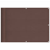 Balkonscherm 75x700 cm 100% oxford polyester bruin - AllerleiShop