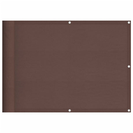 Balkonscherm 75x700 cm 100% oxford polyester bruin - AllerleiShop