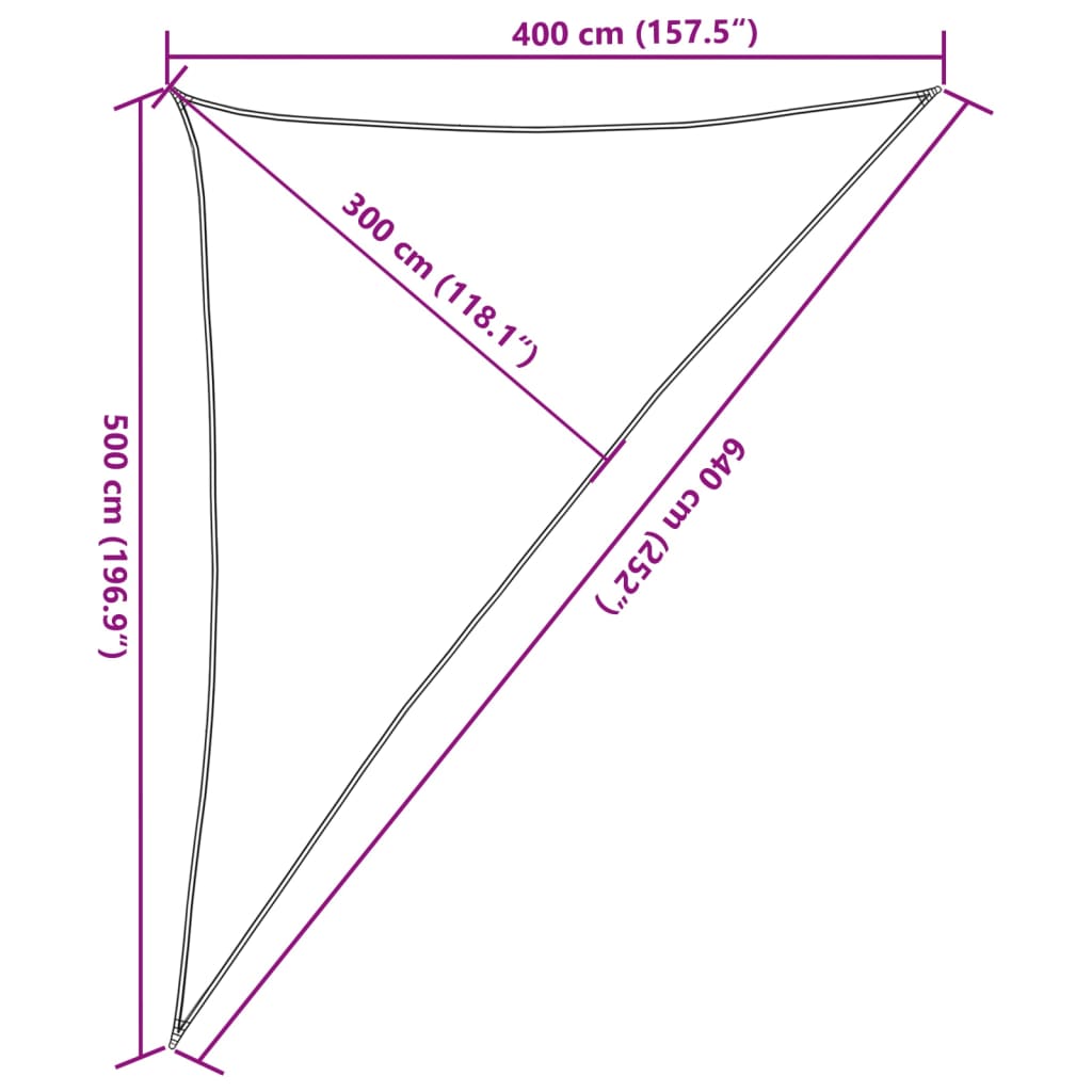 Zonnezeil 4x5x6,4 m 100% polyester oxford zandkleurig - AllerleiShop