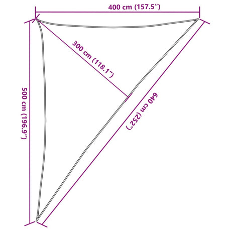 Zonnezeil 4x5x6,4 m 100% polyester oxford zandkleurig - AllerleiShop