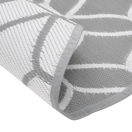 Buitenkleed Ø120 cm polypropeen grijs - AllerleiShop
