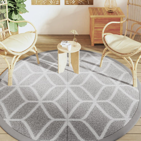 Buitenkleed Ø 200 cm polypropeen grijs - AllerleiShop