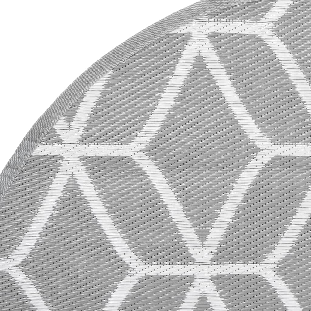 Buitenkleed Ø 200 cm polypropeen grijs - AllerleiShop