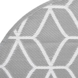 Buitenkleed Ø 200 cm polypropeen grijs - AllerleiShop