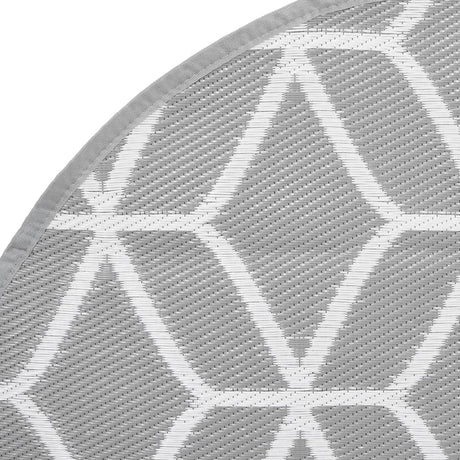 Buitenkleed Ø 200 cm polypropeen grijs - AllerleiShop