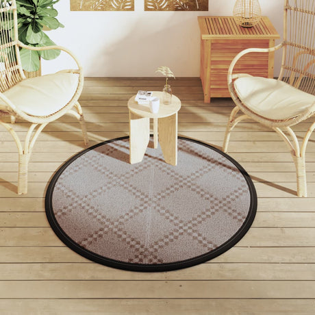 Buitenkleed Ø 120 cm polypropeen bruin - AllerleiShop