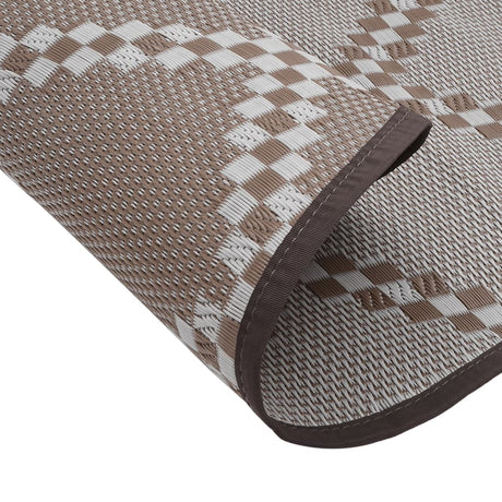 Buitenkleed Ø 120 cm polypropeen bruin - AllerleiShop