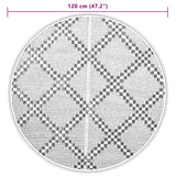 Buitenkleed Ø 120 cm polypropeen bruin - AllerleiShop