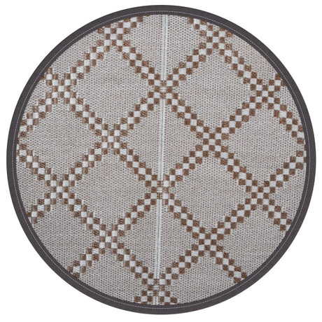Buitenkleed Ø160 cm polypropeen bruin - AllerleiShop