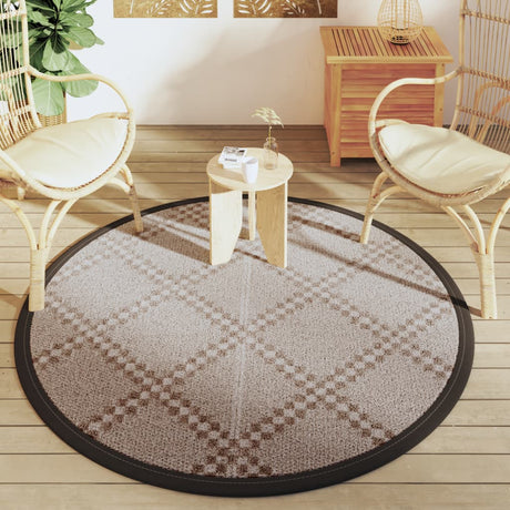 Buitenkleed Ø160 cm polypropeen bruin - AllerleiShop
