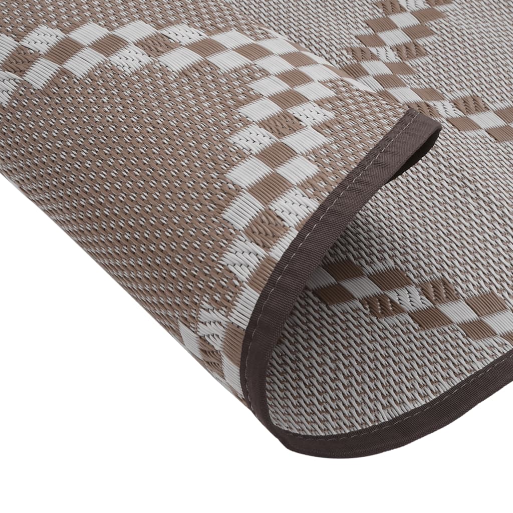 Buitenkleed Ø160 cm polypropeen bruin - AllerleiShop