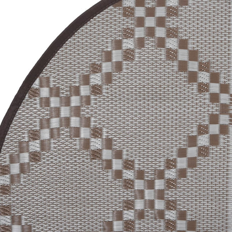 Buitenkleed Ø160 cm polypropeen bruin - AllerleiShop