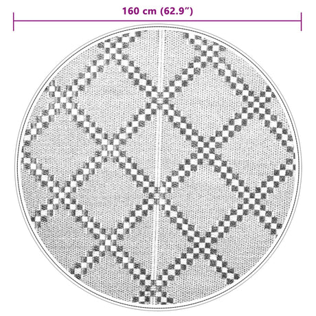 Buitenkleed Ø160 cm polypropeen bruin - AllerleiShop
