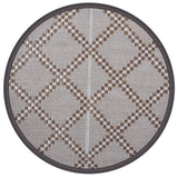 Buitenkleed Ø200 cm polypropeen bruin - AllerleiShop