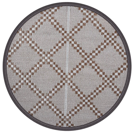 Buitenkleed Ø200 cm polypropeen bruin - AllerleiShop