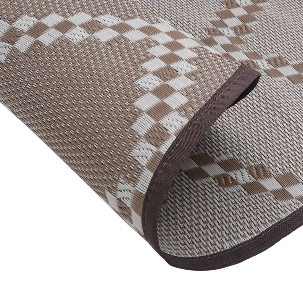Buitenkleed Ø200 cm polypropeen bruin - AllerleiShop