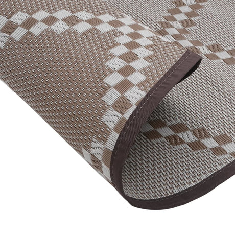 Buitenkleed Ø200 cm polypropeen bruin - AllerleiShop