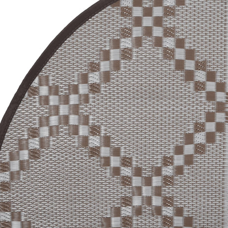 Buitenkleed Ø200 cm polypropeen bruin - AllerleiShop