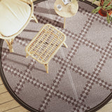 Buitenkleed Ø200 cm polypropeen bruin - AllerleiShop