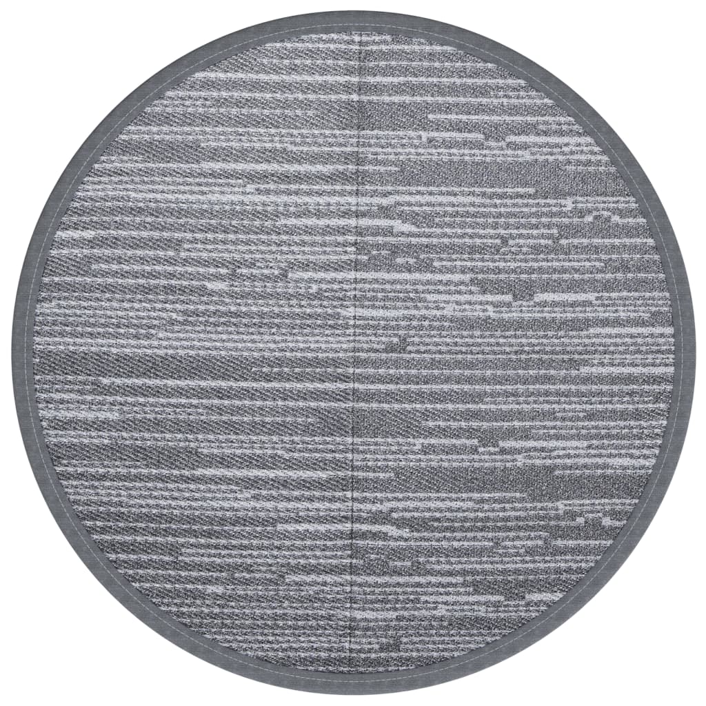 Buitenkleed Ø 160 cm polypropeen grijs - AllerleiShop