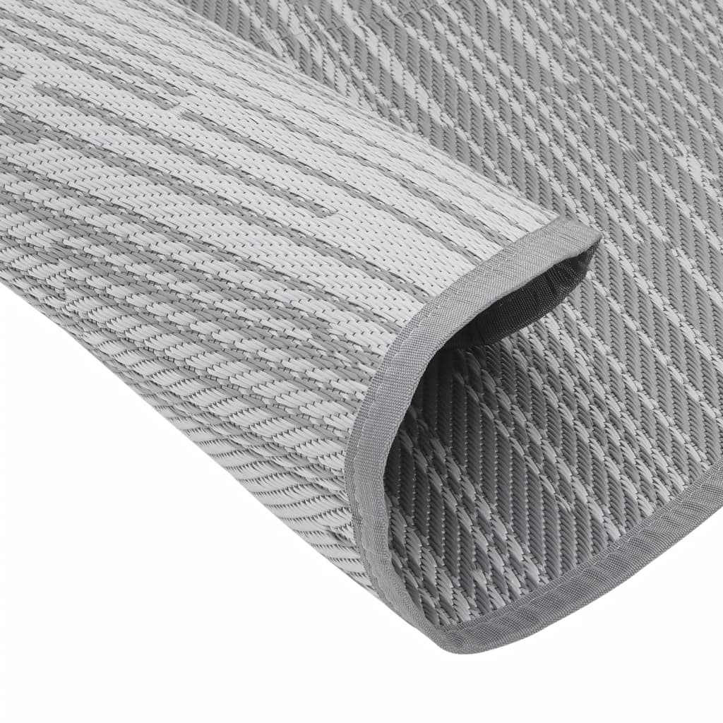 Buitenkleed Ø 160 cm polypropeen grijs - AllerleiShop