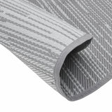 Buitenkleed Ø 160 cm polypropeen grijs - AllerleiShop